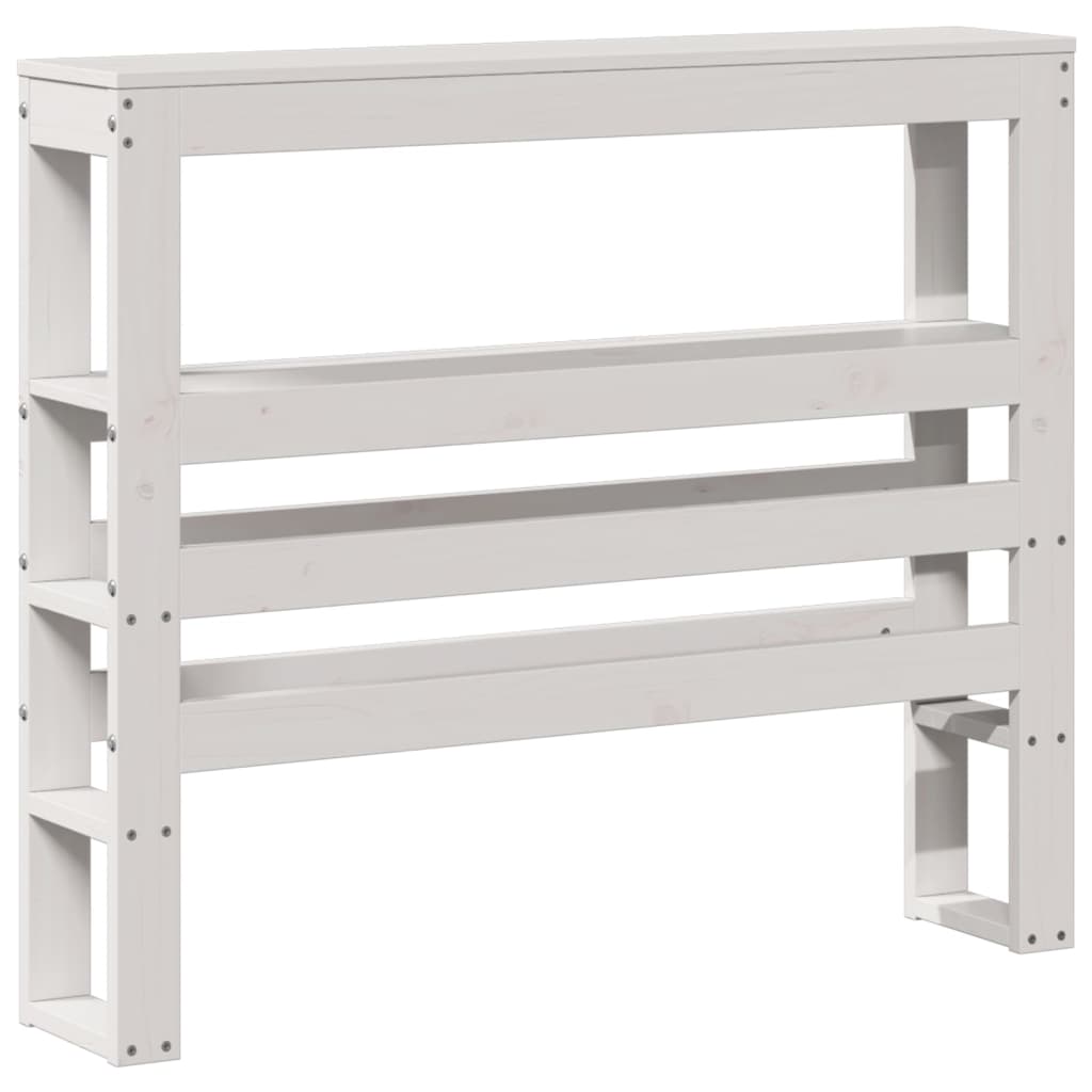 Bed Frame without Mattress White 90x200 cm Solid Wood Pine